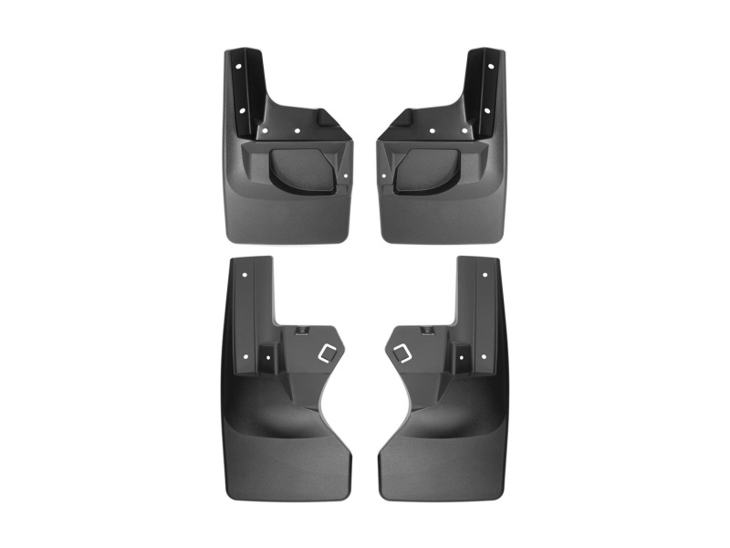 WeatherTech 2020+ Jeep Gladiator No Drill Mudflaps - Black