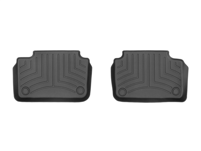 WeatherTech 19-22 Volvo S60 Plug-In Hybrid 2nd Row 2pc Rear FloorLiner - Black