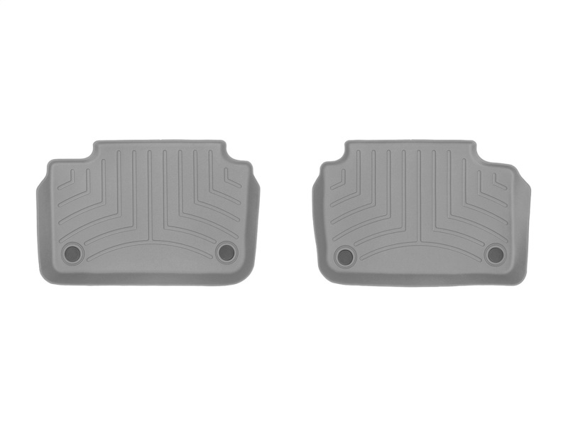 WeatherTech 19-22 Volvo S60 Plug-In Hybrid 2nd Row 2pc Rear FloorLiner - Grey