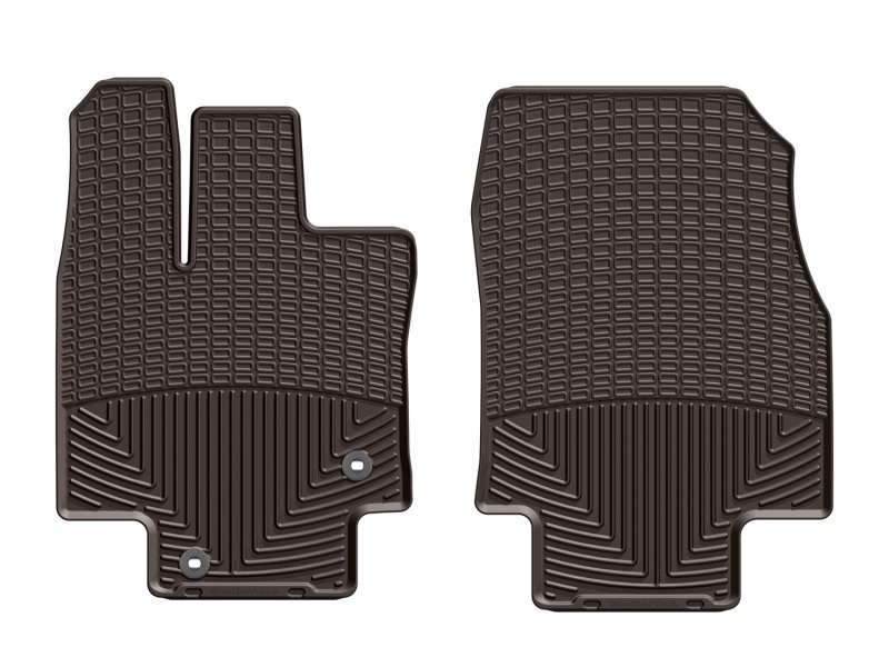 WeatherTech 2020-2022 Toyota Highlander Front Rubber Mats - Cocoa