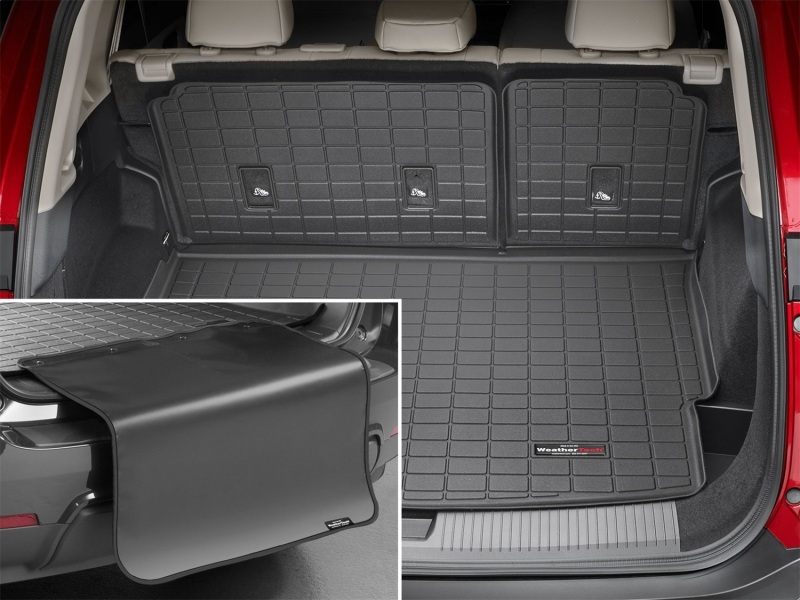 WeatherTech 21-23 Nissan Rogue Cargo With Bumper Protector - Black