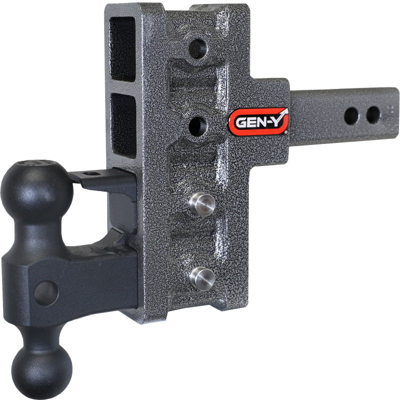 Gen-Y Mega Duty 2in Shank 5in Offset Drop 2K TW 16K Hitch w/GH-051 Dual-Ball/GH-032 Pintle Lock