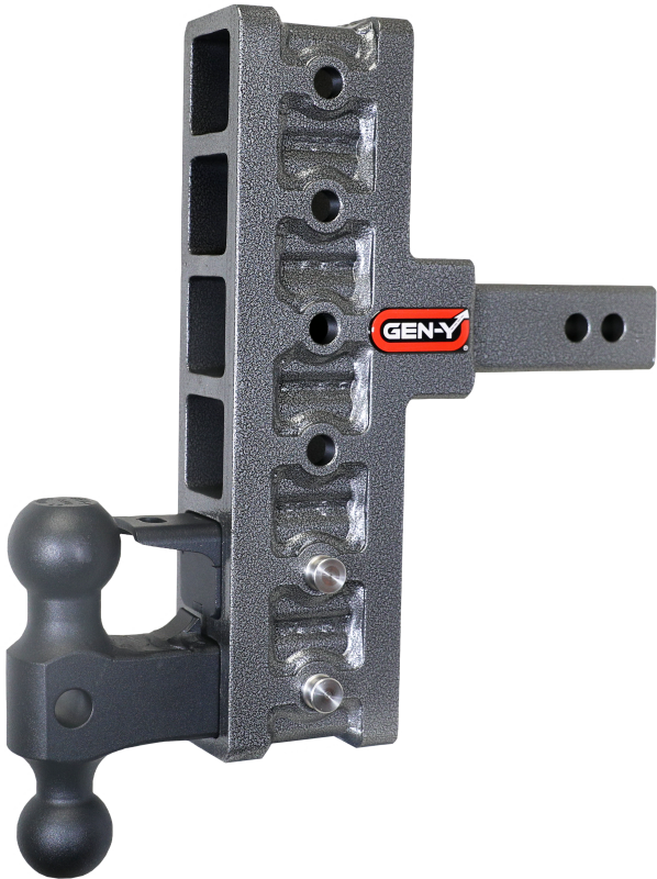 Gen-Y Mega Duty 2in Shank 7.5in Offset Drop 16K Hitch w/GH-051 Dual-Ball/GH-032 Pintle Lock