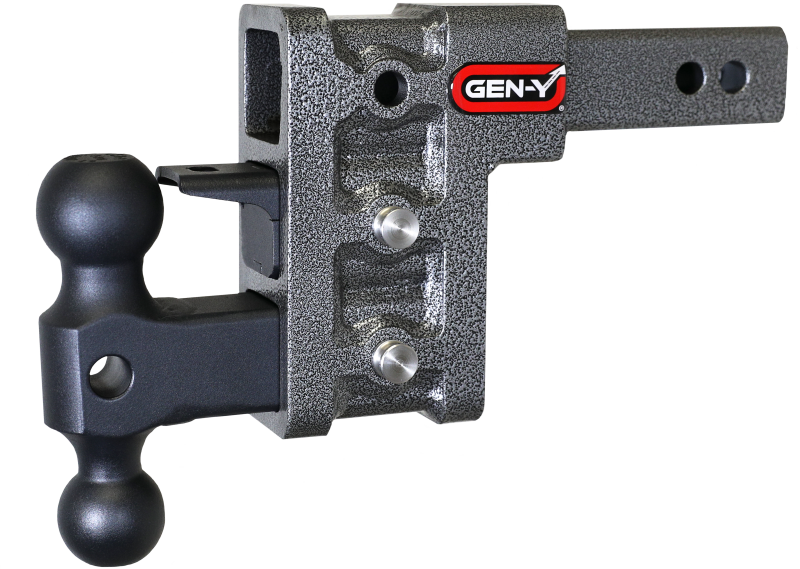 Gen-Y Mega Duty 2in Shank 5in Drop 1.5K TW 10K Hitch w/GH-031 Dual-Ball/GH-032 Pintle Lock