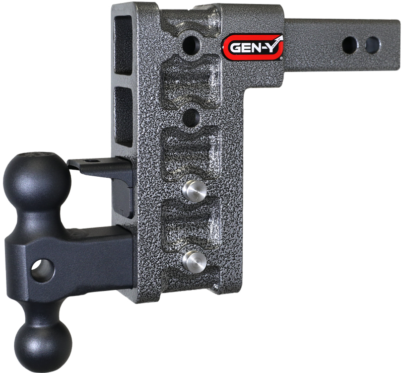 Gen-Y Mega Duty 2in Shank 7.5in Drop 1.5K TW 10K Hitch w/GH-031 Dual-Ball/GH-032 Pintle Lock