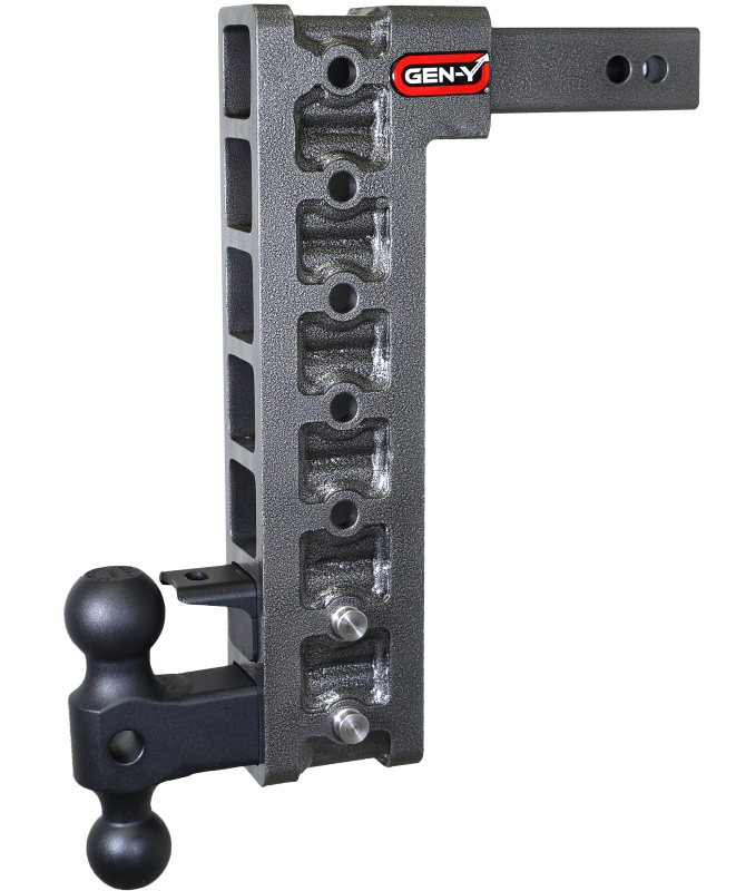 Gen-Y Mega Duty 2in Shank 15in Drop 10K Hitch w/GH-031 Dual-Ball/GH-032 Pintle Lock