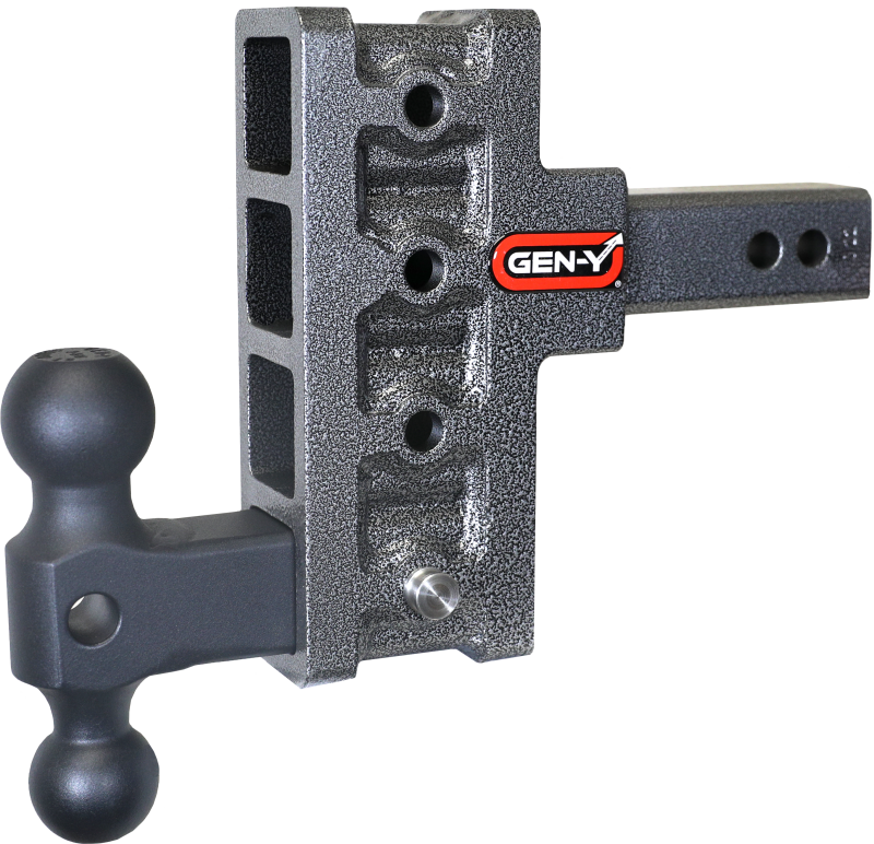 Gen-Y Mega Duty 2in Shank 5in Offset Drop 1.5K TW 10K Hitch w/GH-031 Dual-Ball