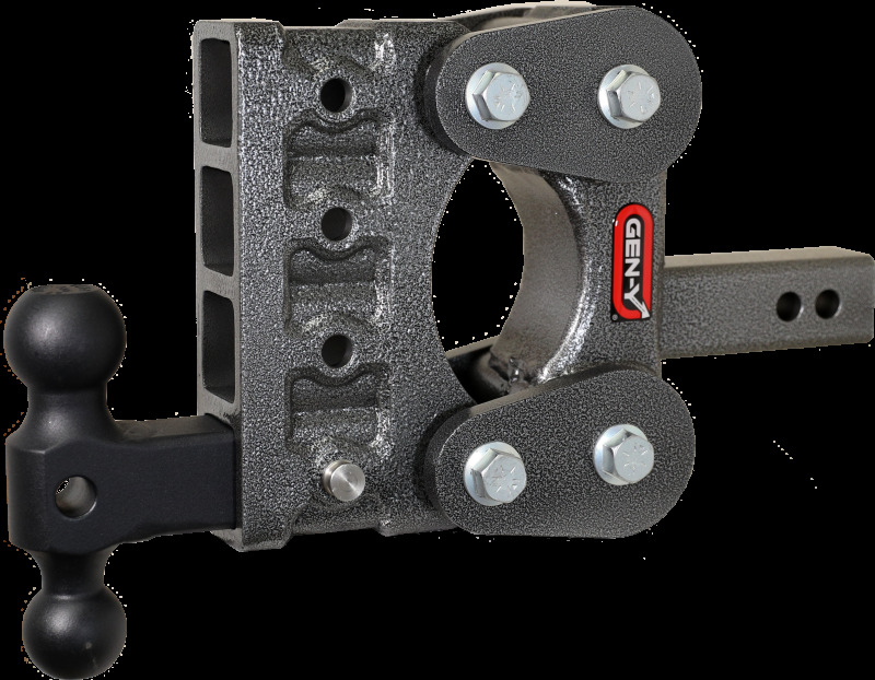 Gen-Y The Boss Torsion-Flex 2in Shank 5in Drop 1.1K TW 10K Hitch w/GH-031 Dual-Ball