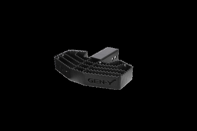 Gen-Y 2.5in Shank 3/4in Pin Holes Only Compatible w/32K Mega-Duty 500lb Capacity Serrated Hitch Step