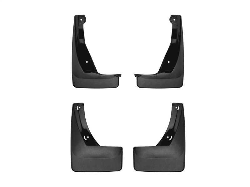 WeatherTech 18-24 Volkswagen Atlas / 20-24 Atlas Cross Sport F&R No Drill Mudflaps - Black