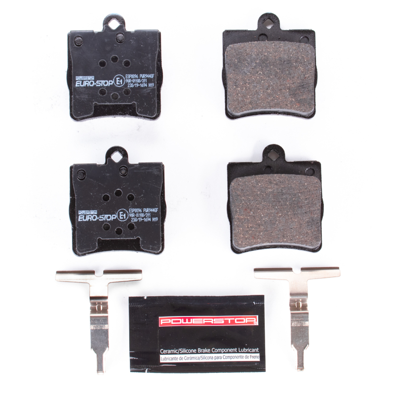 Power Stop 01-04 Mercedes-Benz SLK320 Euro-Stop ECE-R90 Rear Brake Pads