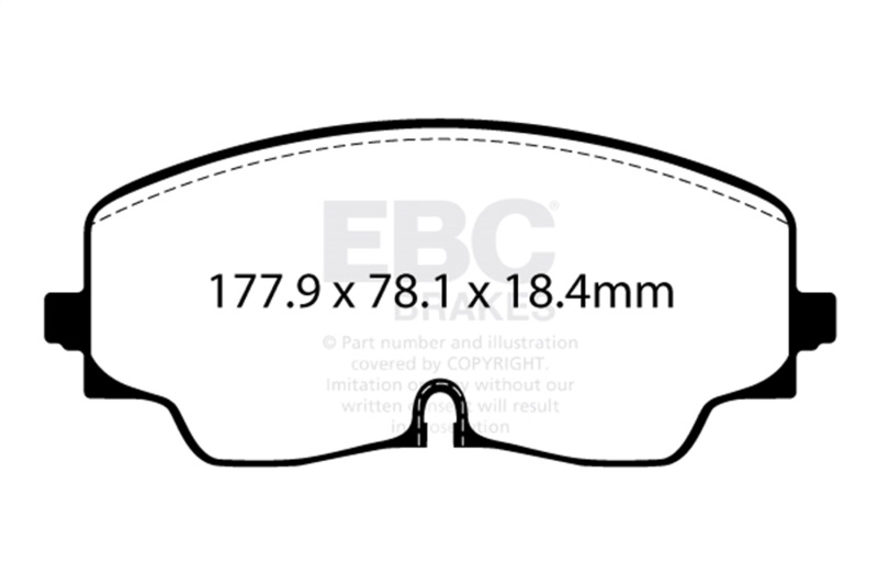 EBC 2022+ Volkswagen Golf R (Mk8) Bluestuff Front Brake Pads