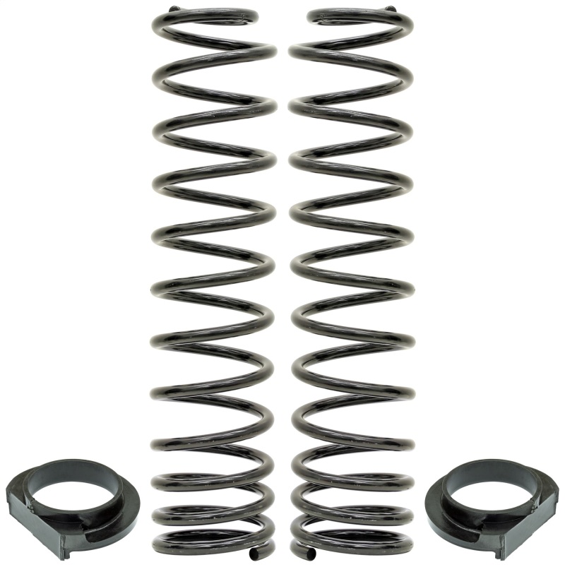 RockJock JL Front Coil Springs 4in Lift w/ Urethane Isolators Pair