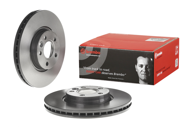 Brembo 12-15 Range Rover Evoque/11-18 Volvo S60 Front Premium UV Coated OE Equivalent Rotor