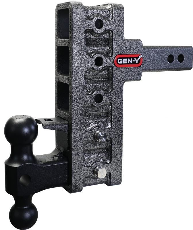 Gen-Y Mega Duty 2in Offset Shank 7.5in Drop 2K TW 10K Hitch w/GH-031 Dual-Ball/GH-032 Pintle Lock