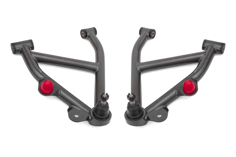 BMR 82-92 GM F-Body A-Arms Lower DOM Non-Adj Delrin Bushings Coilover - Black Hammertone