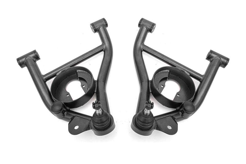 BMR 78-87 GM G-Body A-Arms Lower Delrin Bushings Std Ball Joint - Black Hammertone