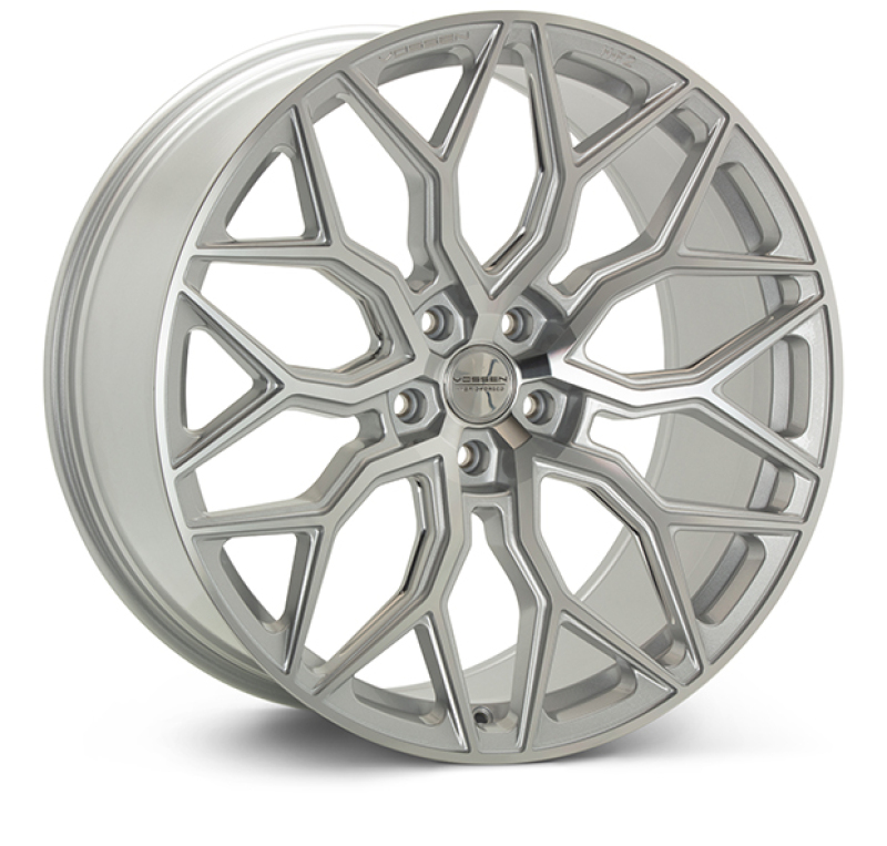 Vossen HF-2 24X10 / 5X120 / ET32 / Deep Face / 72.56 - Silver Polished Wheel