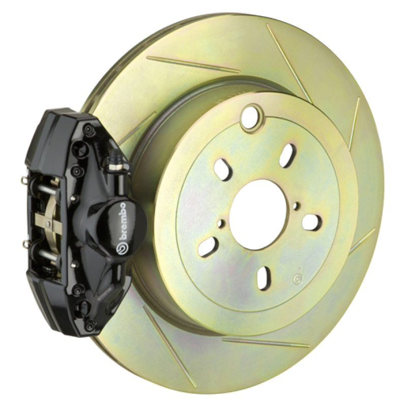Brembo 12-16 FRS Exc w/ Elec Park Brake Rr GT BBK 2 Pis Cast 2pc 316 x20 1pc Rtr Slot Type1-Black
