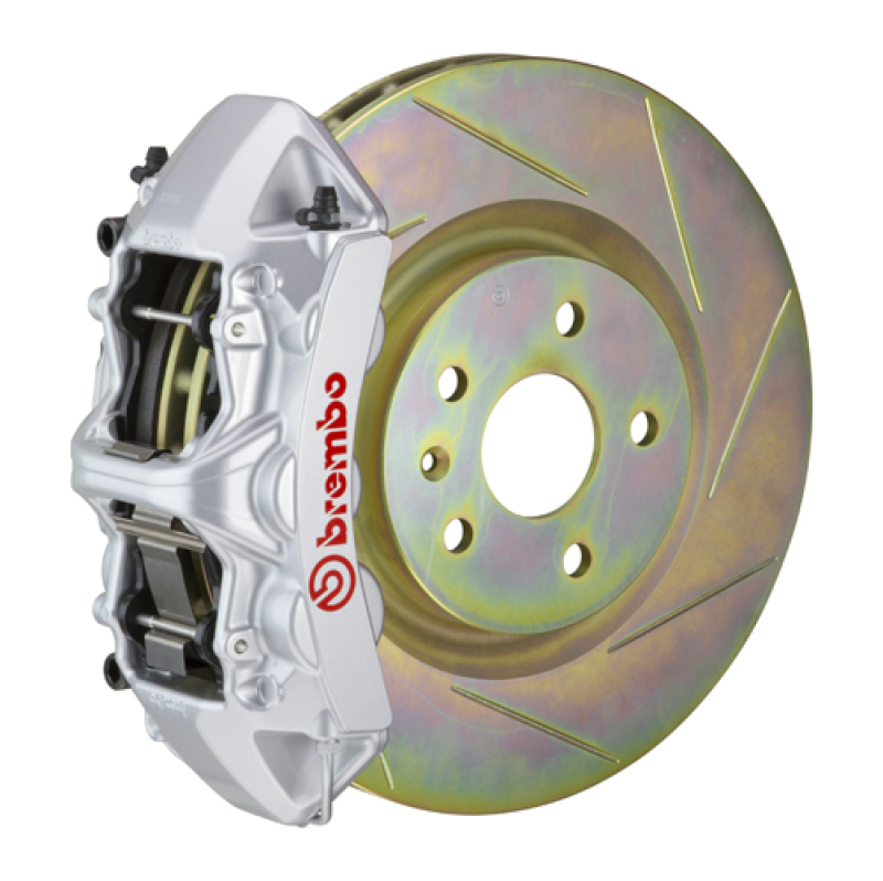 Brembo 10-15 Camaro V6 Front GT BBK 6 Piston Cast 355x32 1pc Rotor Slotted Type-1-Silver