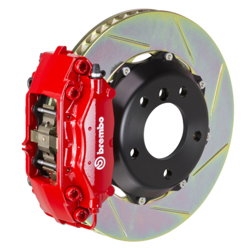 Brembo 00-02 S4 Rear GT BBK 4 Piston Cast 2pc 328x28 2pc Rotor Slotted Type-1-Red