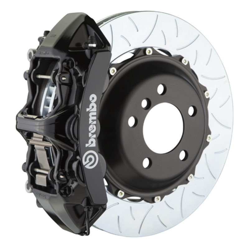 Brembo 07-08 G35/G35S Sedan Fr GT BBK 6Pis Cast 380x32 2pc Rotor Slotted Type3-Black