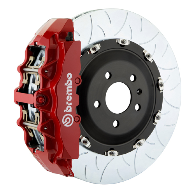 Brembo 17+ A4/18+ A5/18+ S4/18+ S5 Front GT BBK 6 Piston Cast 380x34 2pc Rotor Slotted Type3-Red