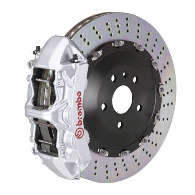Brembo 07-13 X5 Front GT BBK 6 Piston Cast 405x34 2pc Rotor Drilled-Silver