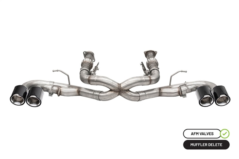 Corsa 20-25 Chevrolet Corvette C8 RWD 3in Xtreme Cat-Back Exhaust w/4.5in Carbon Fiber Polished Tips