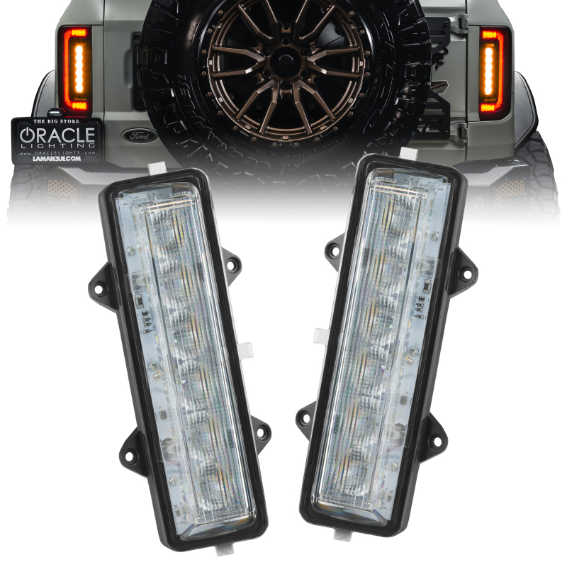 Oracle Lighting 21-23 Ford Bronco Dual Function Reverse LED Flush Taillight - Amber/Wht