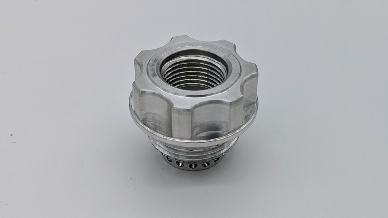 Granatelli -10AN ORB Female -20AN Male Threaded Insert Vented Oil Fill Cap - Natural