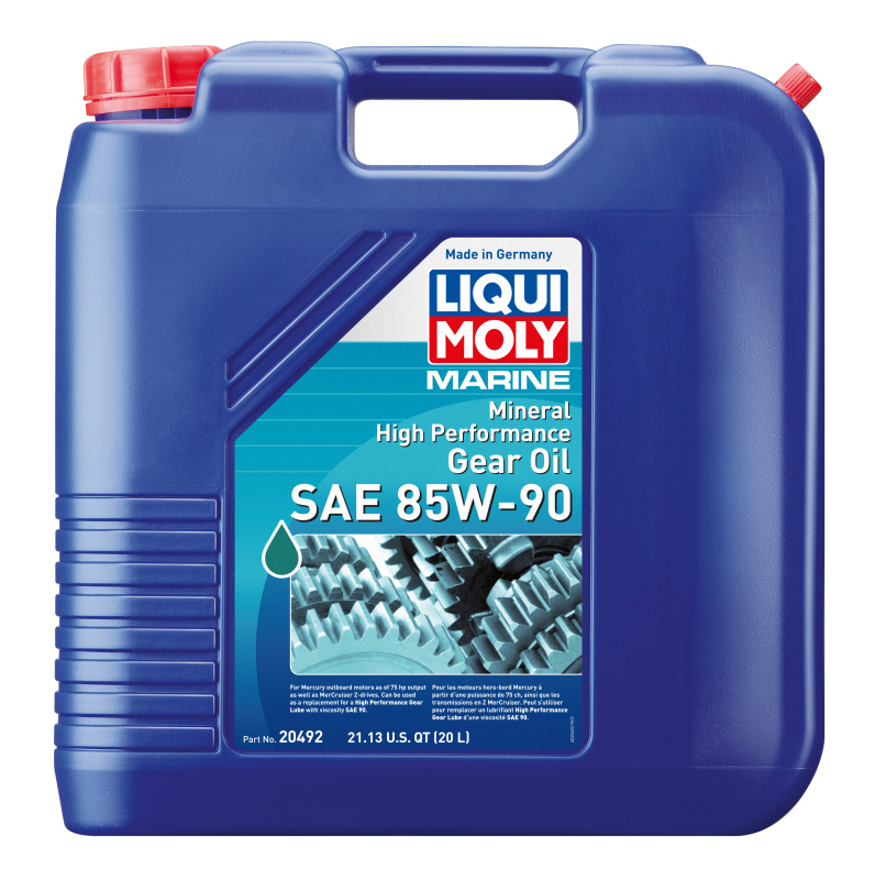LIQUI MOLY 20L Marine High Performance Gear Oil SAE 85W90