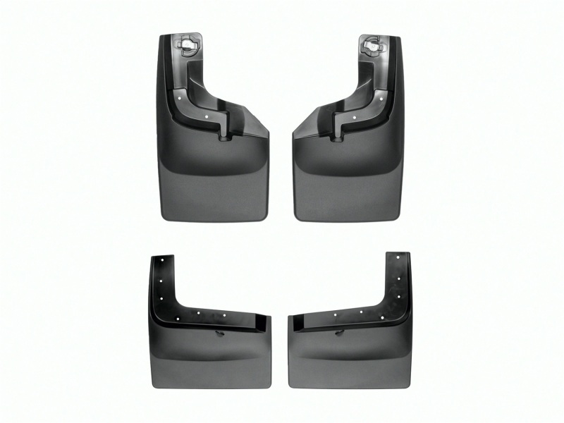 WeatherTech 17-22 Ford F250/F-350/F-450/F-550 Dually w/Fender Flares No Drill Mudflaps - Black