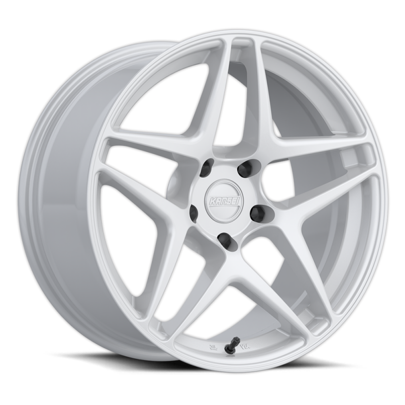 Kansei K15W Astro 19x9.5in / 5x114.3 BP / 35mm Offset / 73.1mm Bore - Gloss White Wheel
