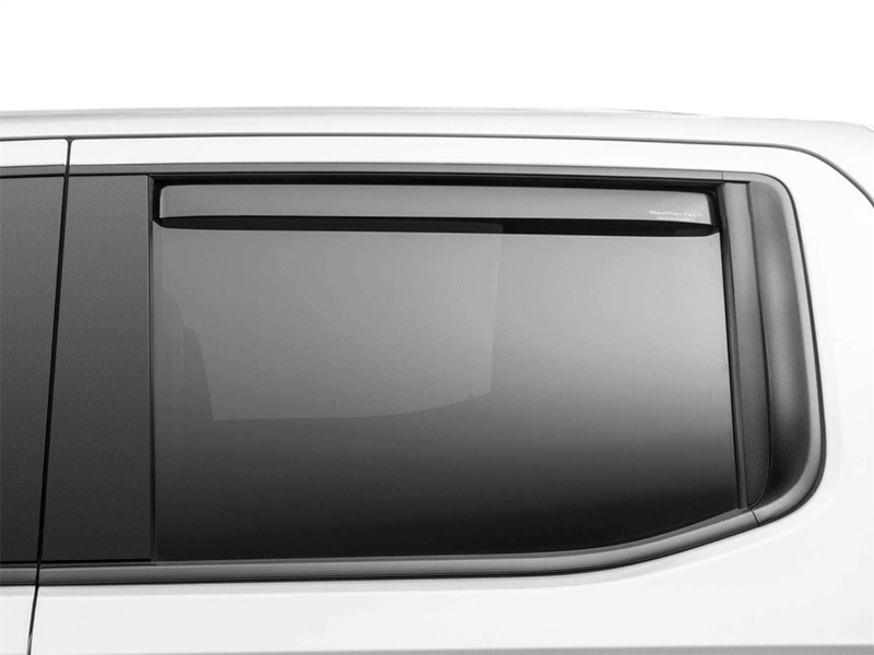 WeatherTech 19-23 GMC/Chevrolet Sierra / Silverado 1500 CC Rear Side Window Deflectors - Dark Tint