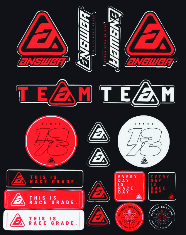 Answer Logo Sticker Sheet