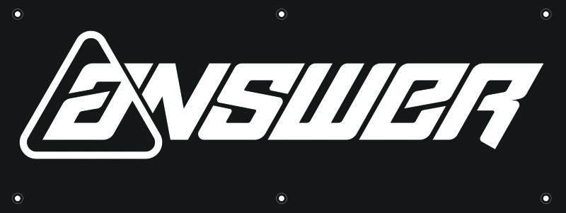 Answer Banner 36 inch X 96 inch - Bk/Wht