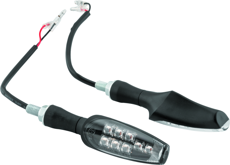 BikeMaster 8 Led Turn Signals Pair - Black