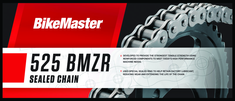 BikeMaster 525x120 BMZR Z-Ring Chain - Chrome/Chrome