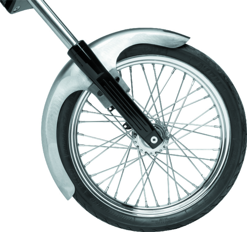 Bikers Choice Outlaw Raw Front Fender Wide Glide 21 Inch Wheel Undrilled Custom