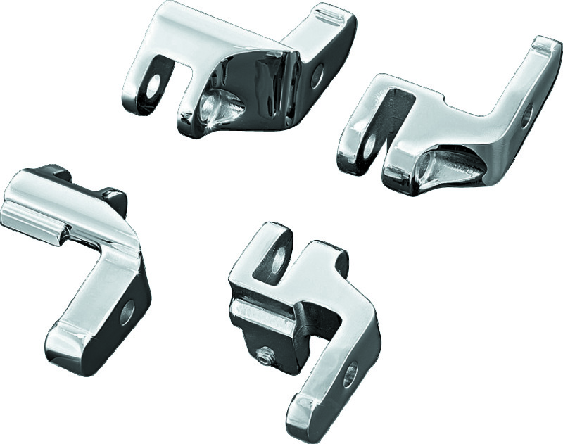 Kuryakyn Floorboard Relocator Brackets 97-16 Touring Chrome