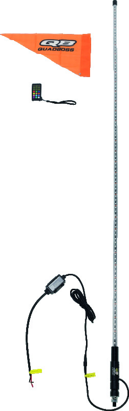 QuadBoss 6Ft Clear Single Whip Bluetooth