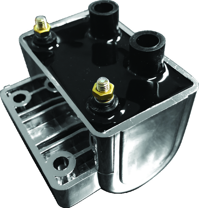 Twin Power 65-79 Big Twin and XL Ignition Coil Chrome Replaces H-D 31609-65A 5 Ohm