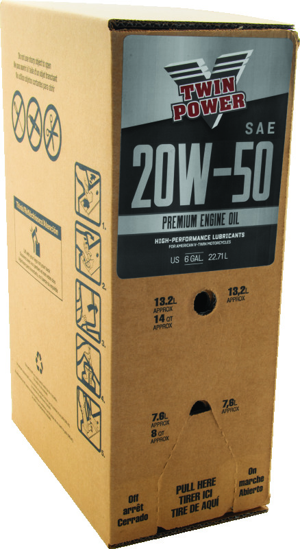 Twin Power 20W50 Oil - 6 Gallon Bag-In-Box