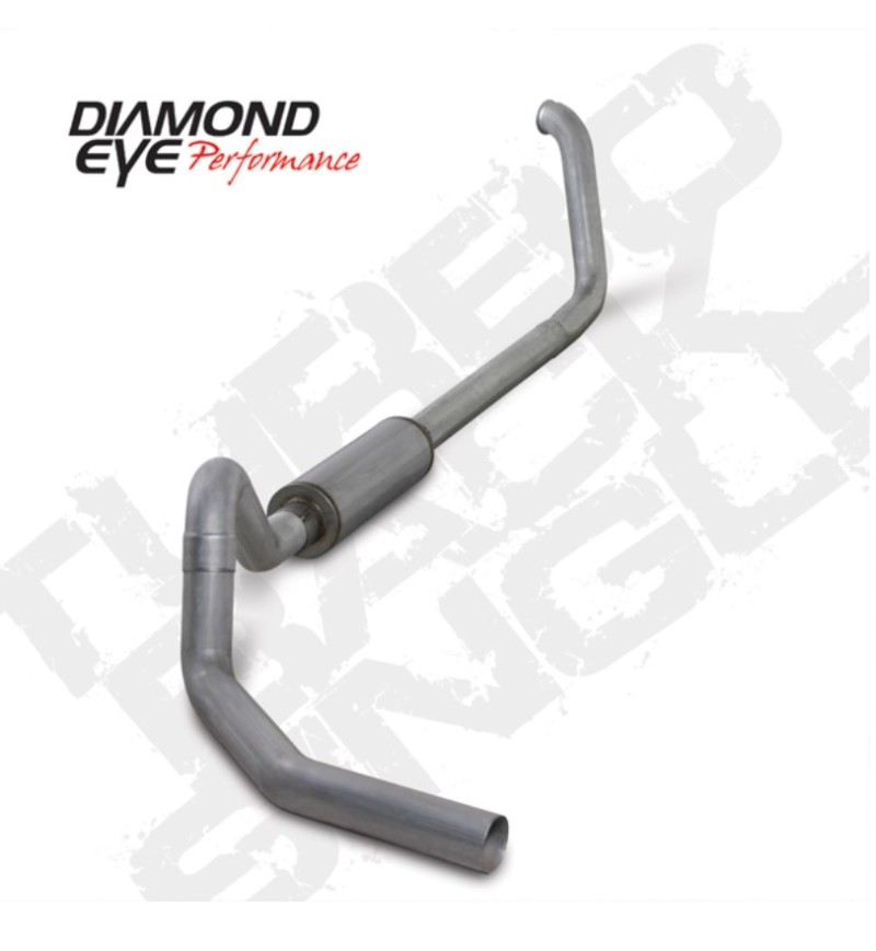 Diamond Eye KIT 4in Turbo Back SGL AL: 00-03 FORD 7.3L F240/F350 CandC