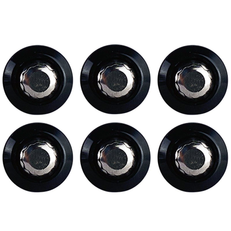 BLOX Racing New Fender Washers Kit M6 12pt - 6pc Large Diameter Black