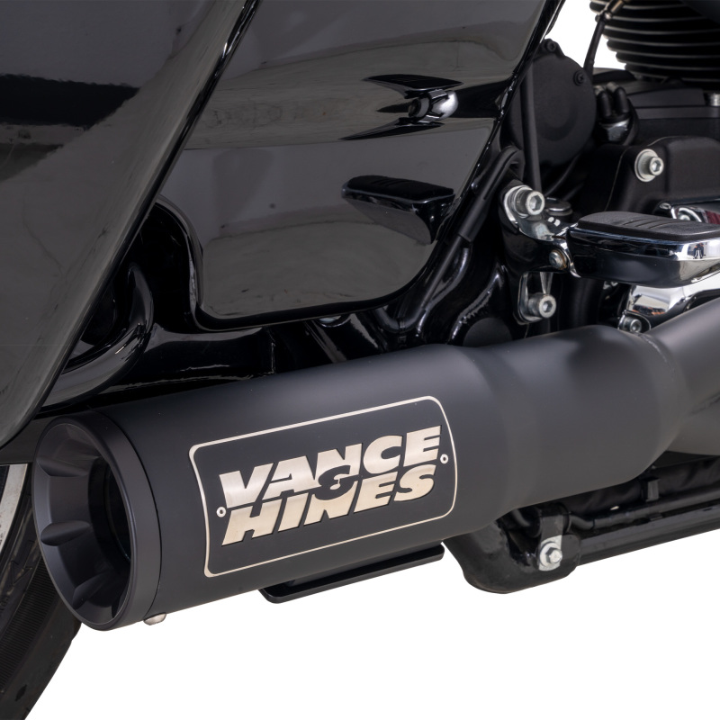 Vance & Hines HD  Touring 17-22 HO 2-1 Black Full System Exhaust