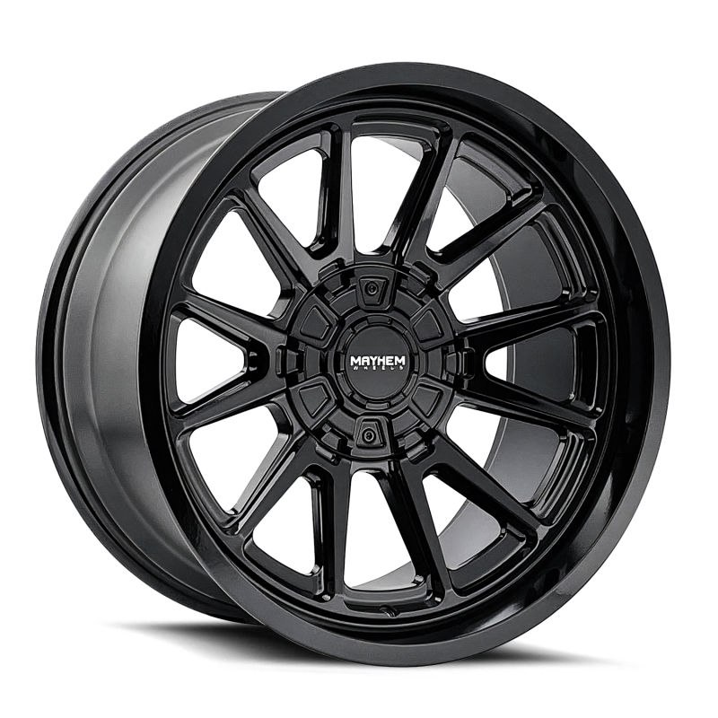 Mayhem 8116 Intrepid 20x9 / 8x170 BP / 0mm Offset / 125.2mm Hub Gloss Black Wheel