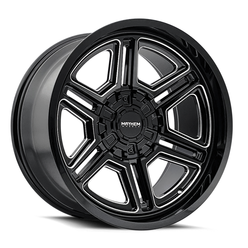 Mayhem 8117 Hermosa 20x10 / 8x165.1 BP / -25mm Offset / 130.8mm Hub Black/Milled Wheel