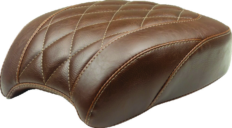 Mustang 18-21 Harley Heritage Classic, Deluxe Wide Tripper Passenger Seat Diamond Stitch - Brown
